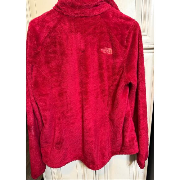 The North Face Women's Full Zip Teddy Fleece Osito Jacket Red Medium - Picture 1 of 6
